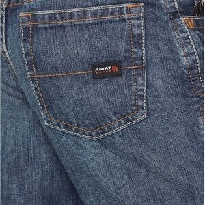 Ariat Work Men's M4 Flame-Resistant Relaxed boot cut 36/32 size Indigo Jeans